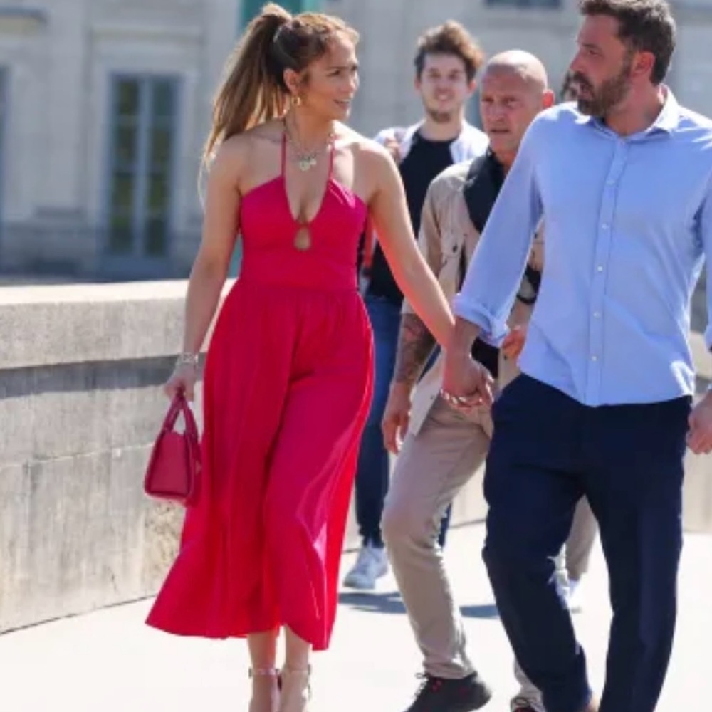 Reformation Organic Cotton Stassie Midi Dress Corvette Pink Size 4